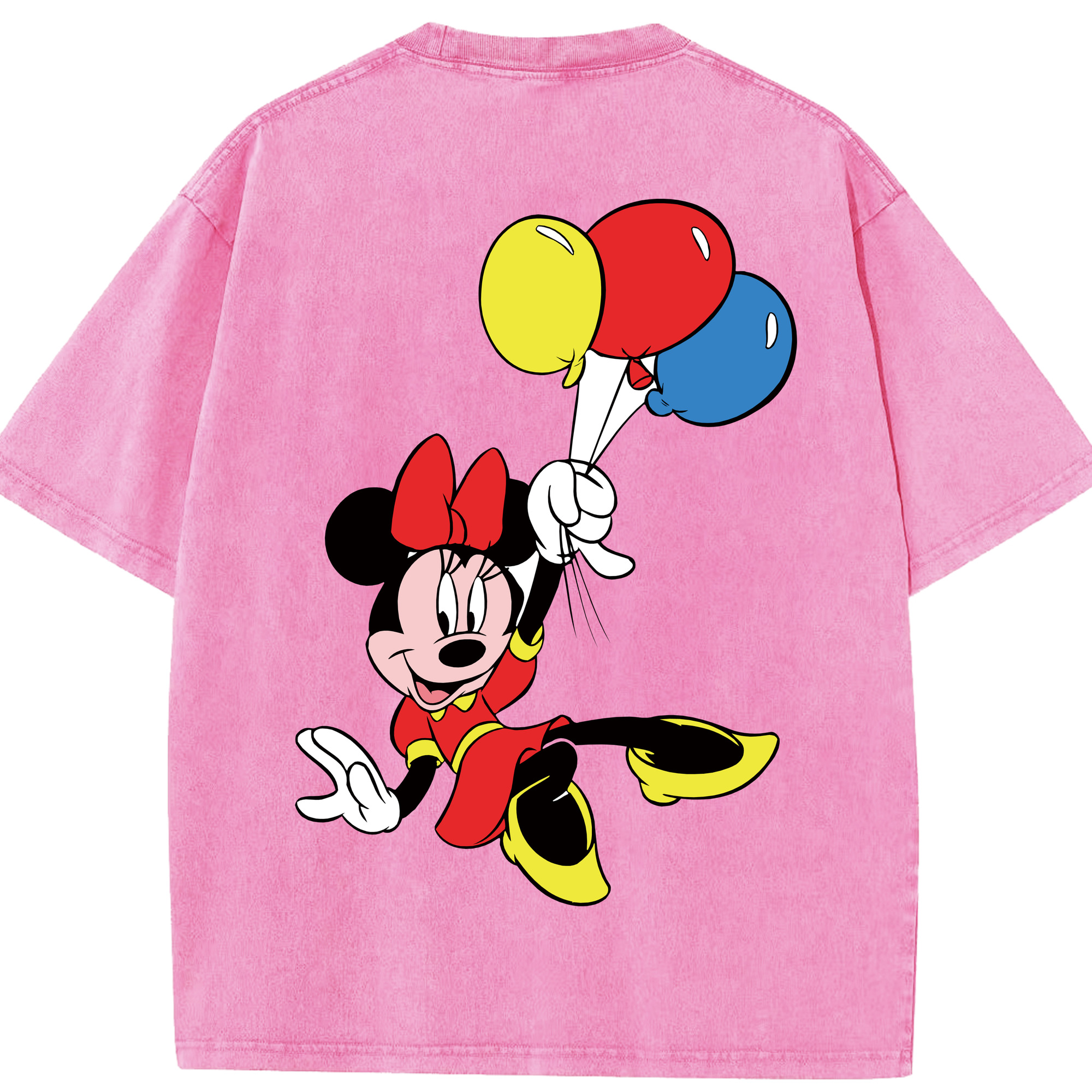 （画像用） ミッキーマウス Mickey Mouse 綿100% ヴィンテージ風 半袖Tシャツ（背面プリント）